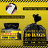 Reli. Contractor Trash Bags 55 Gallon Heavy Duty | 20 Bags w/Ties | Construction Garbage Bags | Industrial | Extra Large/Big | Black by Reli.