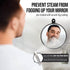 MIRRORVANA Small Shower Mirror for Shaving, 3 Attachment Options, Portable, Shatterproof, Bonus Anti-Fog Spray