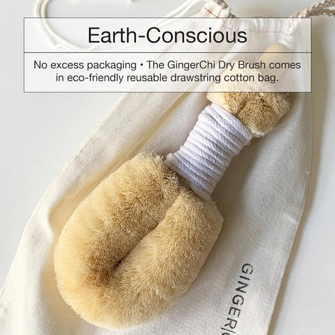 Natural Bristle Dry Brush for Skin, Dry Brushes for Body (Sisal Dry Brush)