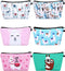 SATINIOR 6 Pcs Llama Makeup Bags, 8.7 x 5.3 Inch Alpaca Cosmetic Pouch, Cartoon Pattern Toiletry Organizer