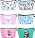 SATINIOR 6 Pcs Llama Makeup Bags, 8.7 x 5.3 Inch Alpaca Cosmetic Pouch, Cartoon Pattern Toiletry Organizer