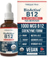BioActive Vitamin B12, 1000 mcg, 3 BioActive B12 Forms, Methylfolate, Sublingual, Cherry Flavor