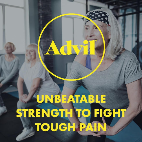 Advil Pain Reliever and Fever Reducer, Ibuprofen 200mg for Headache, Backache, and Joint Pain Relief - 50 Caplets