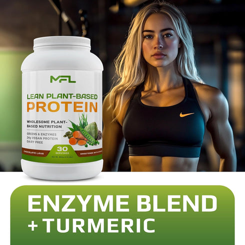 MFL Vegan, Plant-Based Protein Powder | Gluten Free, Non-Dairy, Non-GMO, Lactose Free, Keto-Friendly | 2.12 lbs