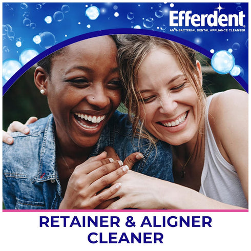 Efferdent Retainer Cleaning Tablets, Denture Cleanser for Dental Appliances, 126 Tablets