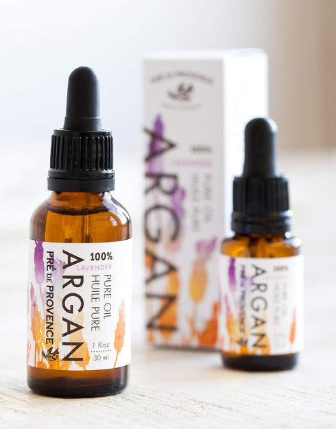 Pre De Provence Moroccan Argan Oil for Skin, Face, Hair, & Nails (1 oz) - Lavender
