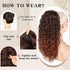 Ponytail Extension, Curly Drawstring Ponytail for Women, 18 Inch Natural Fluffy Synthetic Hairpiece