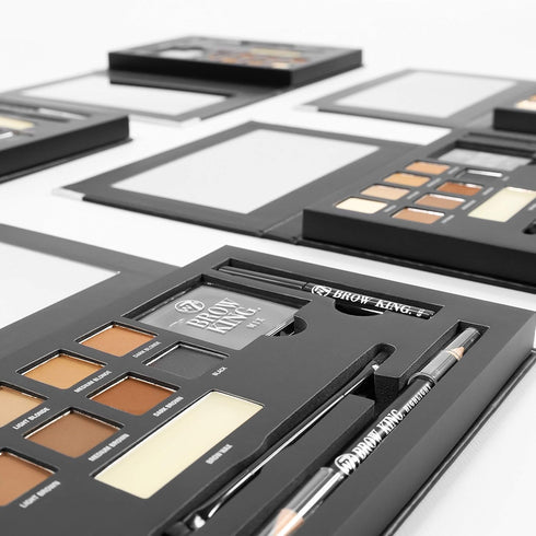 W7 Brow King Ultimate Eyebrow Kit - Professional Makeup Set for Shaping, Defining & Grooming