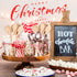 100 Pack Christmas Disposable Wooden Spoons, Merry Christmas Pattern for Cake, Hot Chocolate, Ice Cream