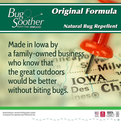 Bug Soother Spray 8 oz, Natural Insect, Gnat and Mosquito Repellent for Adults, Kids, and Pets