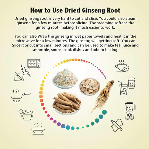Large Short American Wisconsin Ginseng Root (4oz) for Performance & Mental Health