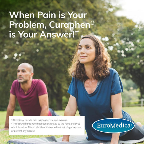 Euromedica Curaphen - 60 Capsules - Professional Pain Formula with Curcumin & Boswellia
