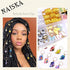 NAISKA 185Pcs Gold Butterfly Hair Jewelry | Gold Braid Hair Clips, Butterflies Charms, Dreadlock Accessories