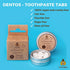 SuperBee Dentos Toothpaste Tablets, 14 Fluoride Free & Eco Friendly Chewable Toothpaste Tabs for Kids and Adults