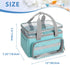LUXJA Double-Layer Medicine Bag with Transparent Compartment, Pill Bottle Organizer with Detachable Divider (Suitable