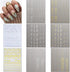 Gold Nail Art Stickers, Metallic Line Nail Decals for Luxury French Tip Manicure, 3D Self-Adhesive Supplies, 8 Sheets