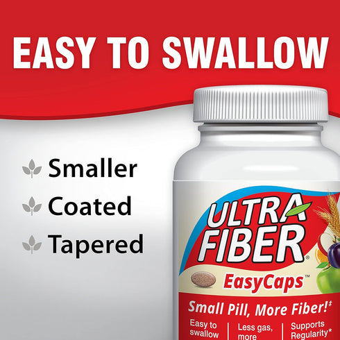 Caplets - The Small Pill with More Fiber - Fiber Support for Regularity – 150ct