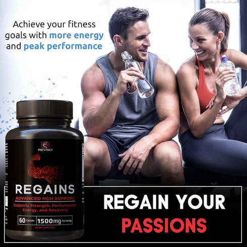 HGH Supplements for Men & Women, Natural Anabolic Muscle Growth, 60 Protein Pills for Muscle Recovery