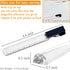 MAGDEPO 2X Bar Magnifying Ruler, 6" with Guiding Line & Mini Line Magnifier Clip for Reading Small Prints