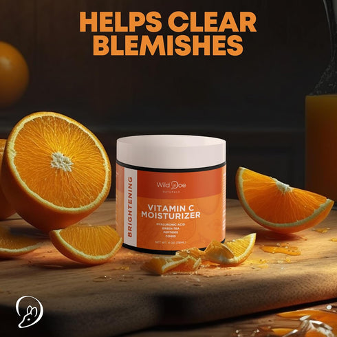 Vitamin C Face & Neck Moisturizer, Firming Eye Cream with Green Tea, Hyaluronic Acid, Vitamin E, Jojoba Oil, 4oz