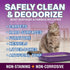 Stain and Odor Remover Spray, 16 oz Black Cherry Scented Pet Odor Eliminator for Carpet and Furniture