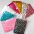 LoveOurHome 8 Colors Holographic Letter Chunky Glitter Flakes, Number Shaped Confetti for Nail Art and Resin Crafts