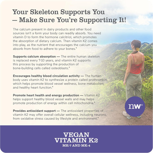 NatureWise Vitamin K2 MK-7 100mcg and MK-4 500mcg, Enhanced Bioavailable Formula for Bone Health, 180 Softgels