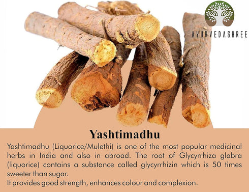 Yashtimadhu Powder 100 Gm | Natural Mulethi Powder for Immunity Support | Vegan, Non-GMO, Gluten Free