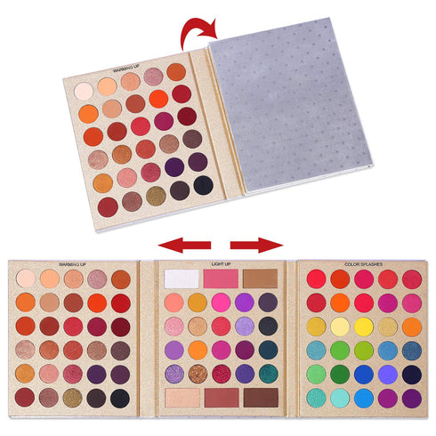UCANBE Pretty All Set Eyeshadow Palette, Holiday Gift Set with 86 Colors, Matte Shimmer Eye Shadow Kit