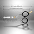 Rounded-Tip Small Trim Scissors for Men, 4.2" High Carbon Stainless Steel for Grooming