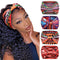 Huachi 4 Pack Wide Headbands for Women, Boho Non-Slip Workout Hair Accessories for Sport Yoga