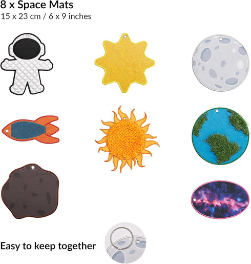 ODOXIA Sensory Mats Texture Children | Sensory Tiles for Kids | Sensory Pads for Autistic Children | Helps with Sensory