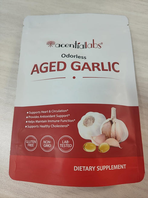 Stbhgfyxr Softgels,15:1 Immune Free,300 Count Aged Garlic Extract Concentrated Organic Garlic Extract Supplement