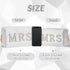 Y1tvei Mrs Cosmetic Large Bag - White Patch Varsity Letter MRS Toiletry Big Bag Pearl Rhinestone Letter Patches Big Makeup PU Bag Waterproof Portable Zipper Purse Travel Organizer for Wedding Bride