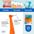TEPE Interdental Brush Angle, Angled Dental Brush for Teeth Cleaning, Pack of 25, Size 1