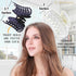 RC ROCHE ORNAMENT 6 Pcs Women's Classic Double Multi Layer Hair Claw - Interlocking Strong Hold, Medium Transparent