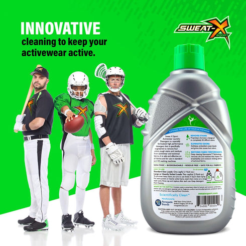 Sweat X Original Activewear Laundry Detergent, 1 Pack, 45 Loads, High Performance Sports Wash