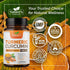 Turmeric Curcumin Supplement 1500mg with Curcuminoids, Black Pepper for Advanced Absorption, 60 Softgels
