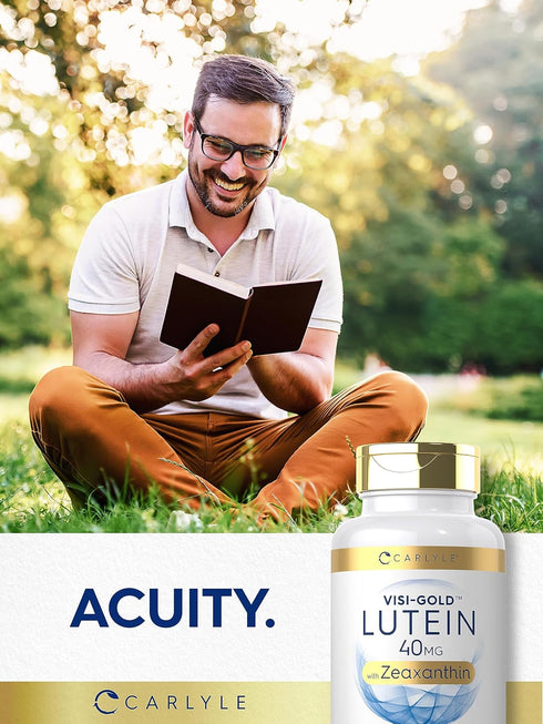 Carlyle Lutein and Zeaxanthin 40 mg - 180 Softgels, Eye Health Vitamins, Non-GMO & Gluten Free