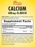 Sundance Calcium 600mg with D3 | 60 Caplets | Vegetarian, Non-GMO, and Gluten Free Supplement