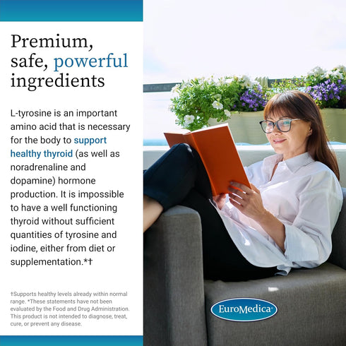 Immune 60 EuroMedica Thyroid Care - Health & Energy Support Formula - Nutritional Supplement with Iodine for Thyroid