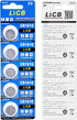 LiCB CR1616 Battery, Long-Lasting High Capacity 3 Volt Coin & Button Cell, 5-Pack