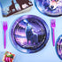 122 Pcs Wolf Party Supplies, Wolf Birthday Party Plates, Napkins, Forks, Disposable Dinnerware for Themed Events