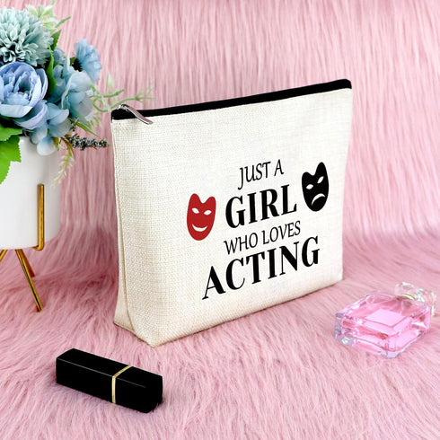 Theatre Lover Gifts Makeup Bag, Theatre Drama Gift for Actress, Theater Gifts for Women, Drama Teacher Gift