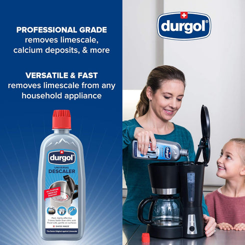 Durgol Universal Multi-Purpose Descaler and Decalcifier, 16.9 Fluid Ounces, Pack of 2 for Household Items