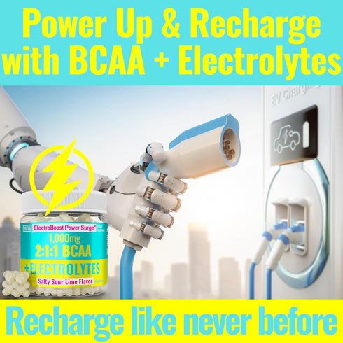 SHIZAM Electrolyte BCAA Gummies: Energy Chews with Electrolytes, Branched Chain Amino Acids, Potassium Sodium for