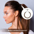 Hotop 15 Pieces Elastic Hook Hair Tie, Styling Ponytail Holder Hooks for Curly Long Hair (Brown)