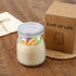 T-shin Jar,230G Pudding Cup Donut Shape Scented Candle Glass Perfume Floral Soy Wax Aesthetic Decorative Aroma Candle