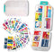 iouwei Large Pill Organizer with Medicine Labels - 7 Day Travel Daily Container,
