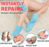 Moisturizing Glove and Sock, Gel Spa Therapy for Hands Feet, Repair Dry Cracked Skin, 4 PCS (Blue)